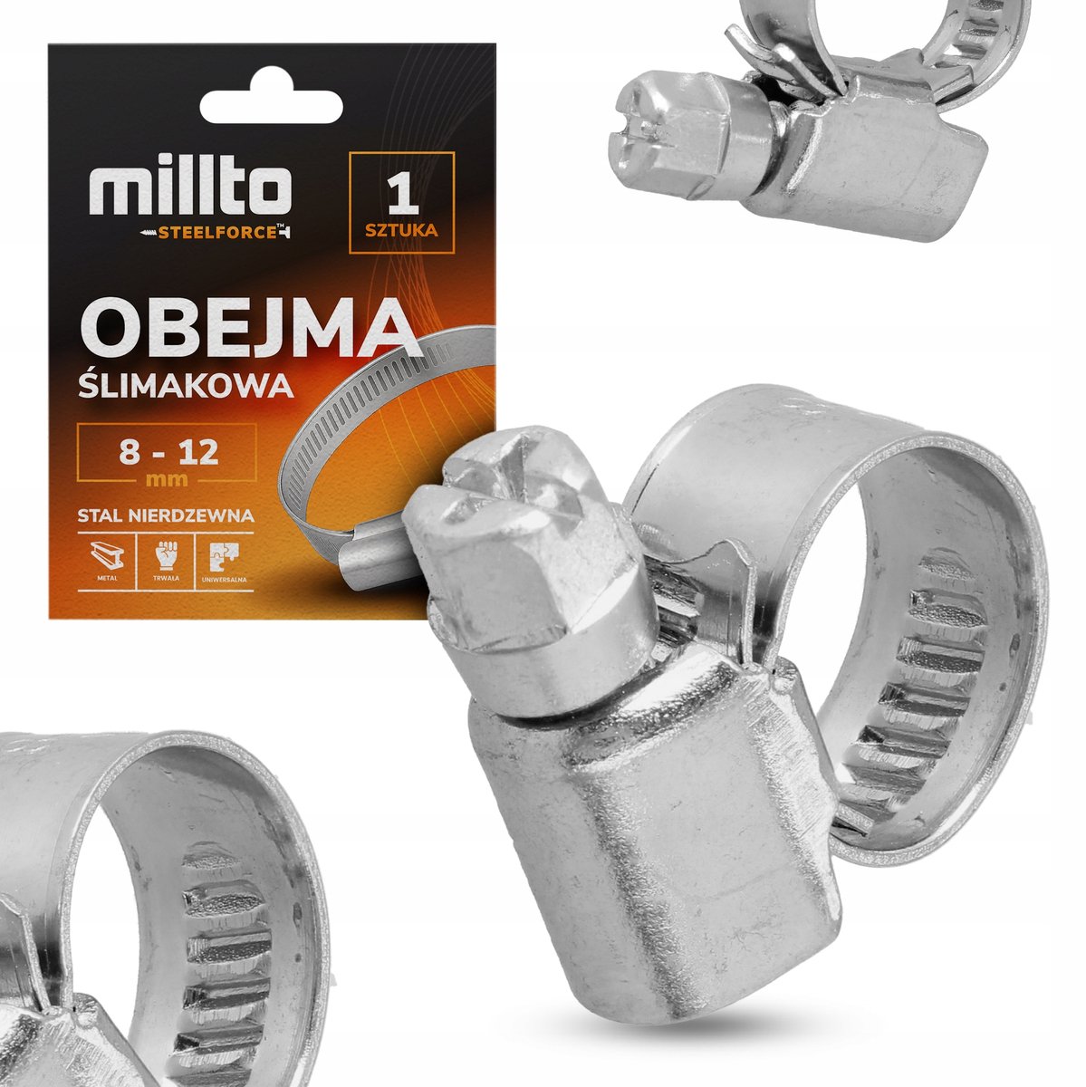 Metalen Slangklem 8-12 mm - Verstelbare Schroefklem voor Slangen