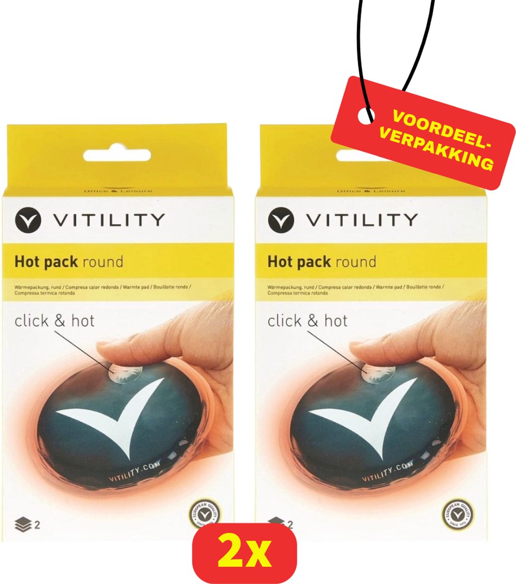 Vitility - Warmte pad - rond - 2x - Voordeelverpakking!