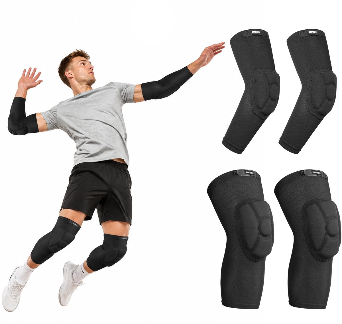 SolidKeus - Volleybal Knie- en Elleboogbeschermers met Versteviging