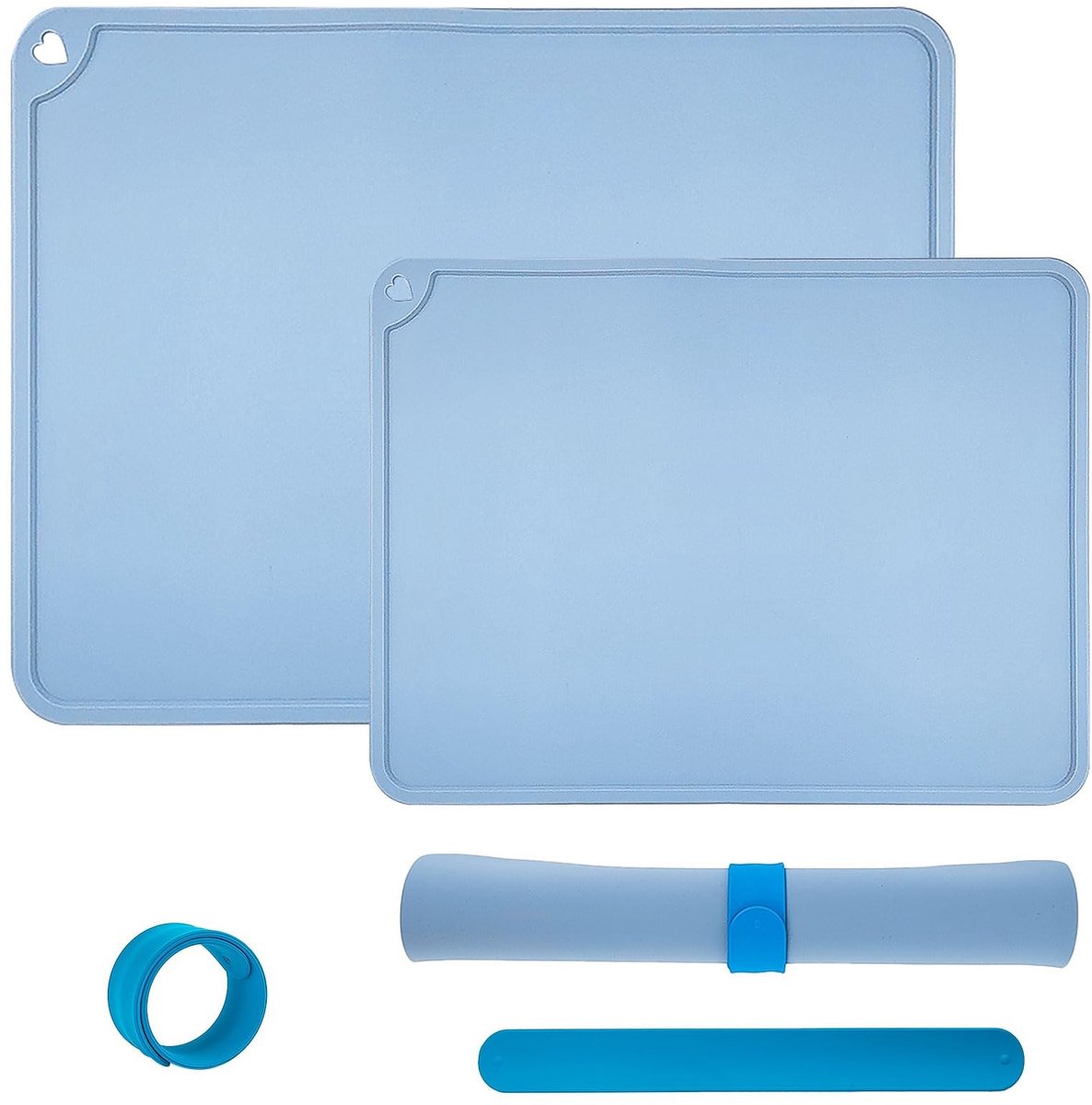 SolidKeus - Silicone Verfmat Set met Magnetische Clips in 2 Groottes
