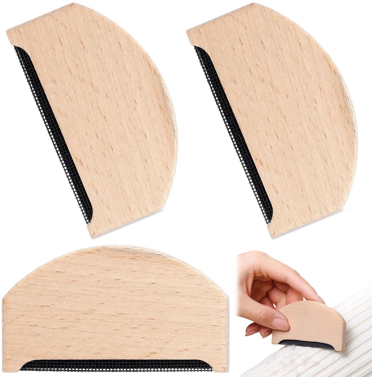 SolidKeus - 3 Stuks Wolkam Set voor Kledingverzorging