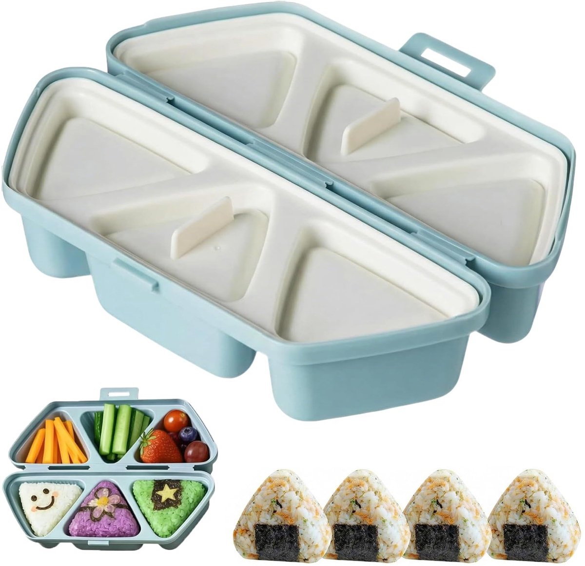 SolidKeus - 6-in-1 Onigiri Maker voor Zelfgemaakte Rijstballen