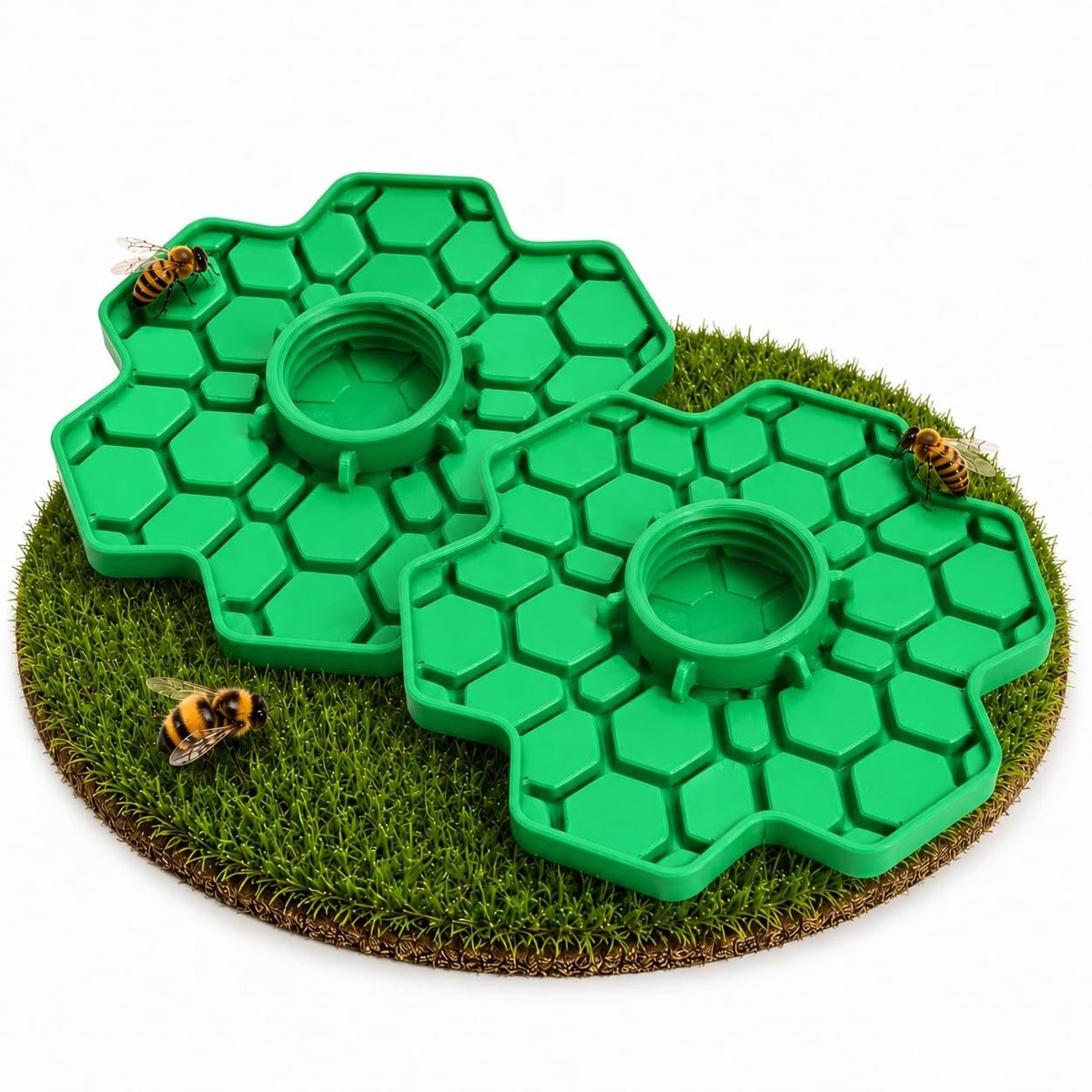 SolidKeus - Set van 2 Bijendrinker voor Insecten in de Tuin (Groen)