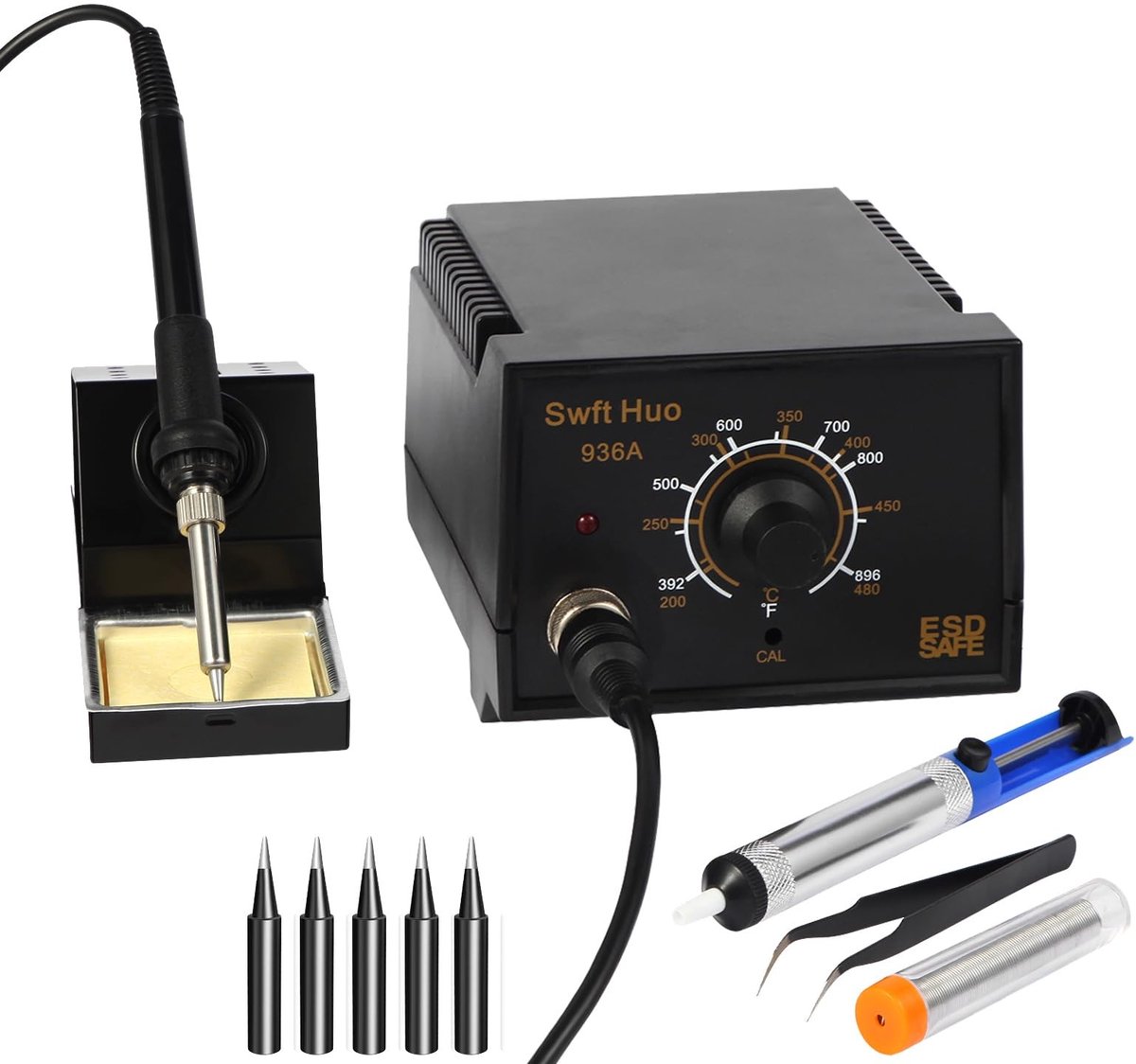 SolidKeus - Soldering Station met 5 Tips en Accessoires voor Elektronica