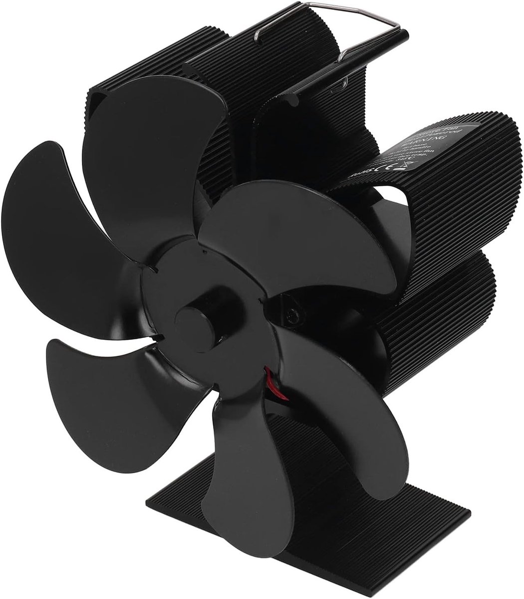 Efficiënte Houtkachel Ventilator van Aluminium met Hoge Temperatuur en Zelfstartfunctie - 152mm Diameter voor Thuisgebruik