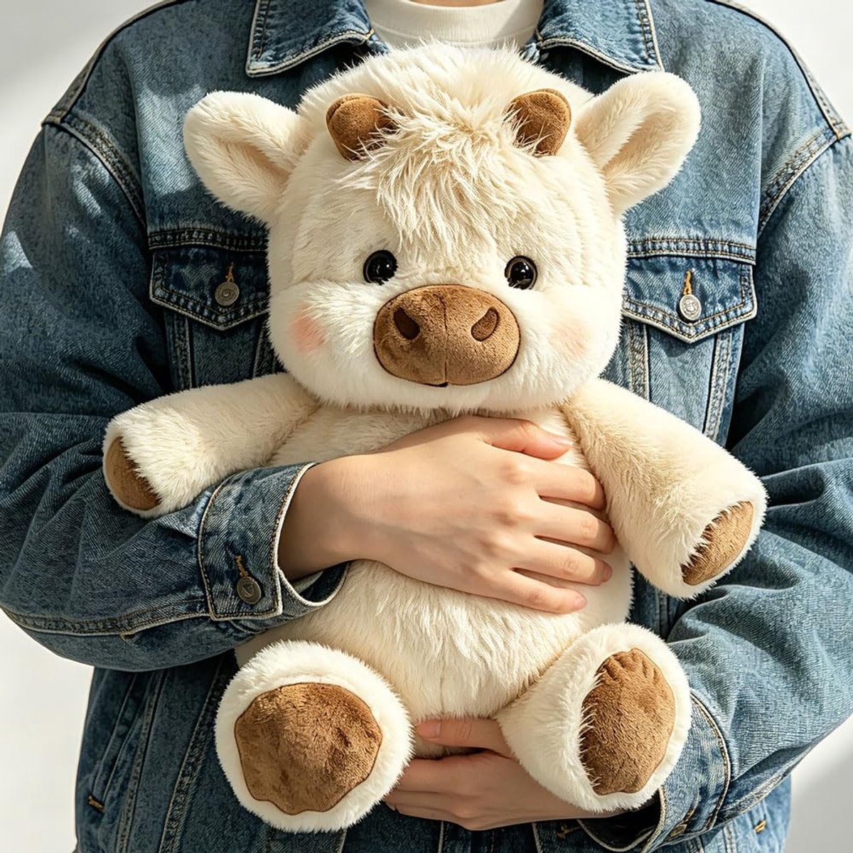 SolidKeus - 45 cm Pluche Highland Koe voor Kinderen en Volwassenen