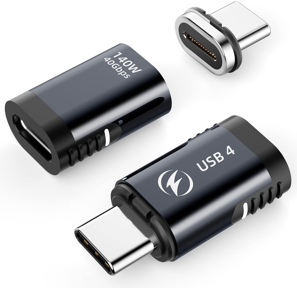 SolidKeus - USB C Magnetische Adapter Set met Hoge Snelheid Overdracht