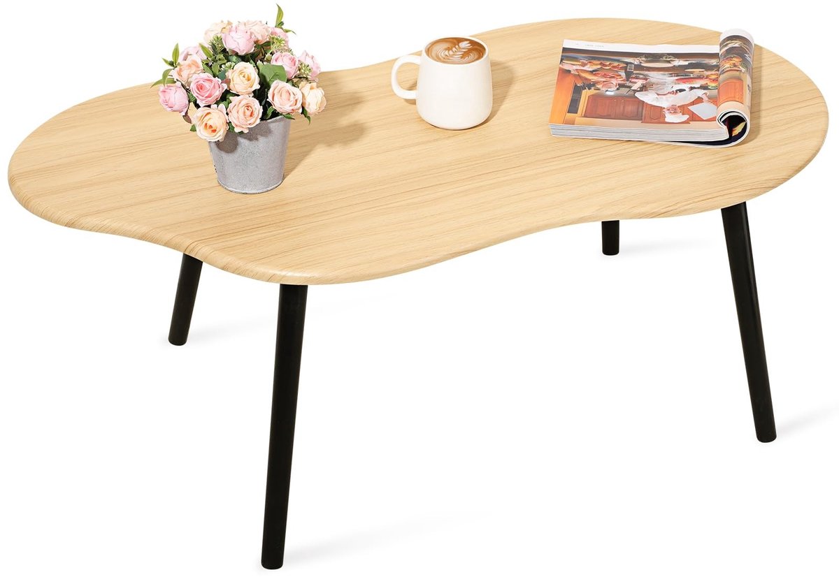 SolidKeus - Irreguliere Cloud Koffietafel van Natuurlijke Hout