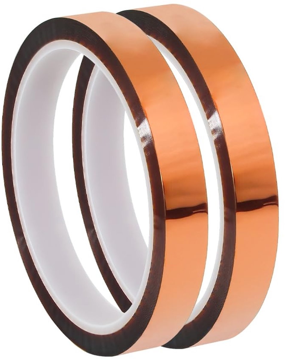 SolidKeus - Polyimide Film Transfer Tape voor Hoge Temperaturen, 2 Rollen