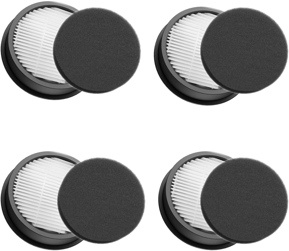 SolidKeus - Vervangende HEPA Filter Kits voor Moture VAC01 / VAC02 Stofzuiger