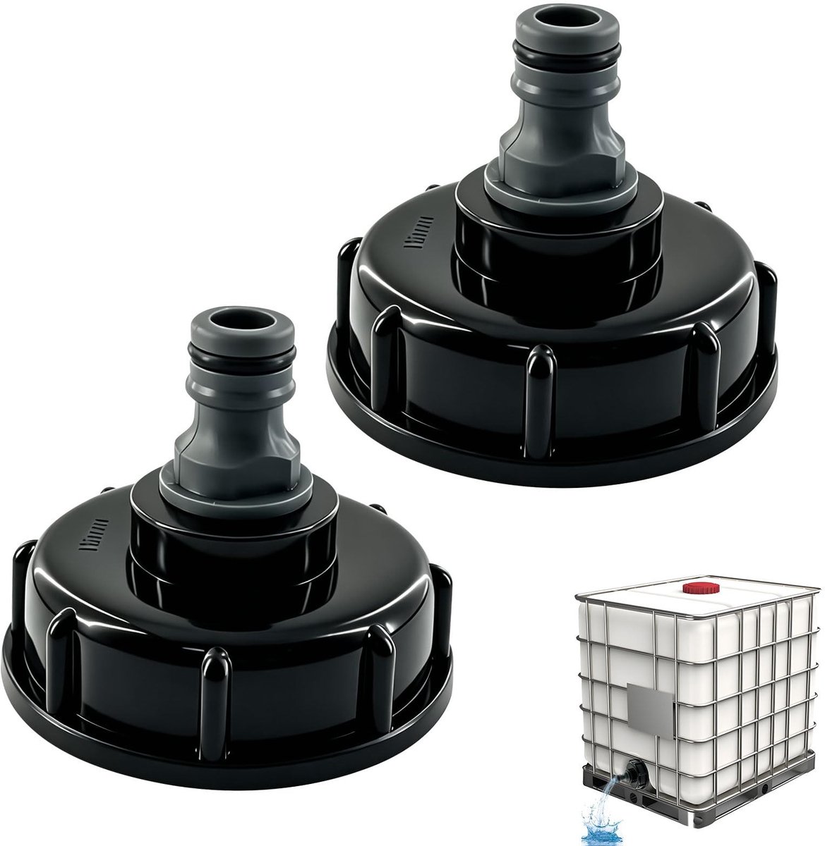SolidKeus - IBC Adapter S60 X 6 voor Watercontainers