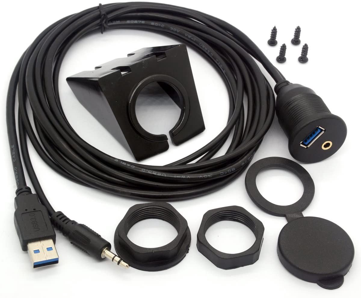 SolidKeus - USB 3.0 Flush Mount Kabel 2 Meter