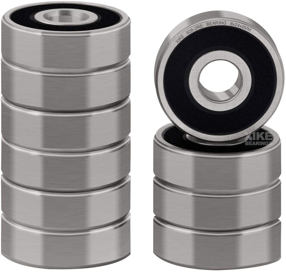 SolidKeus - 10 Stuks 628-2RS Kogellagers 8x24x8mm