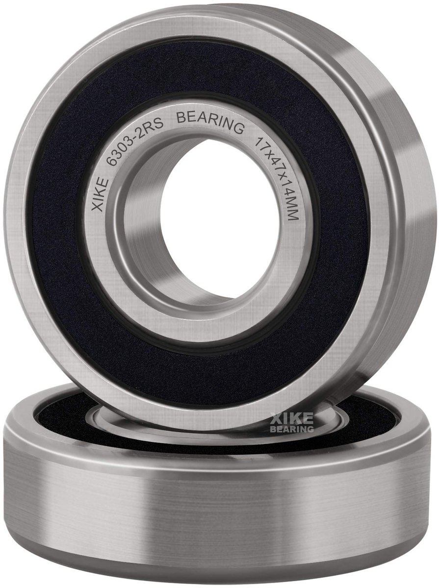 SolidKeus - 2 Stuks 6303-2RS Geësealed Kogellagers 17x47x14mm