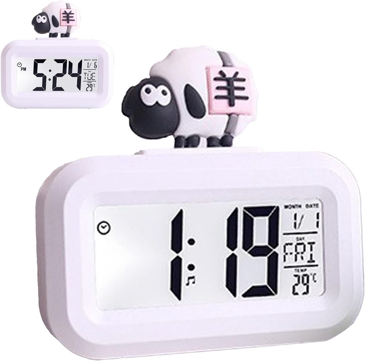 Digitale Slimme Klok met LED Display voor Kinderen - Schattige Oogbescherming en Decoratie voor de Kinderkamer