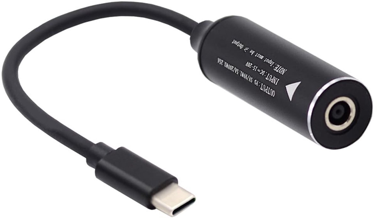 SolidKeus - USB-C naar DC Jack 4.5x3mm Oplaadkabel