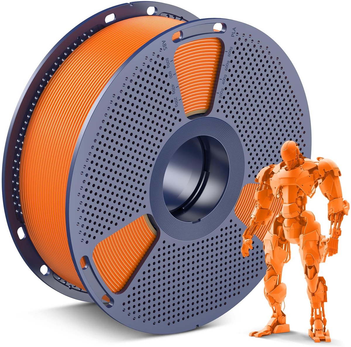 SolidKeus - PLA 3D Printer Filament 1.75mm in Oranje, 1kg