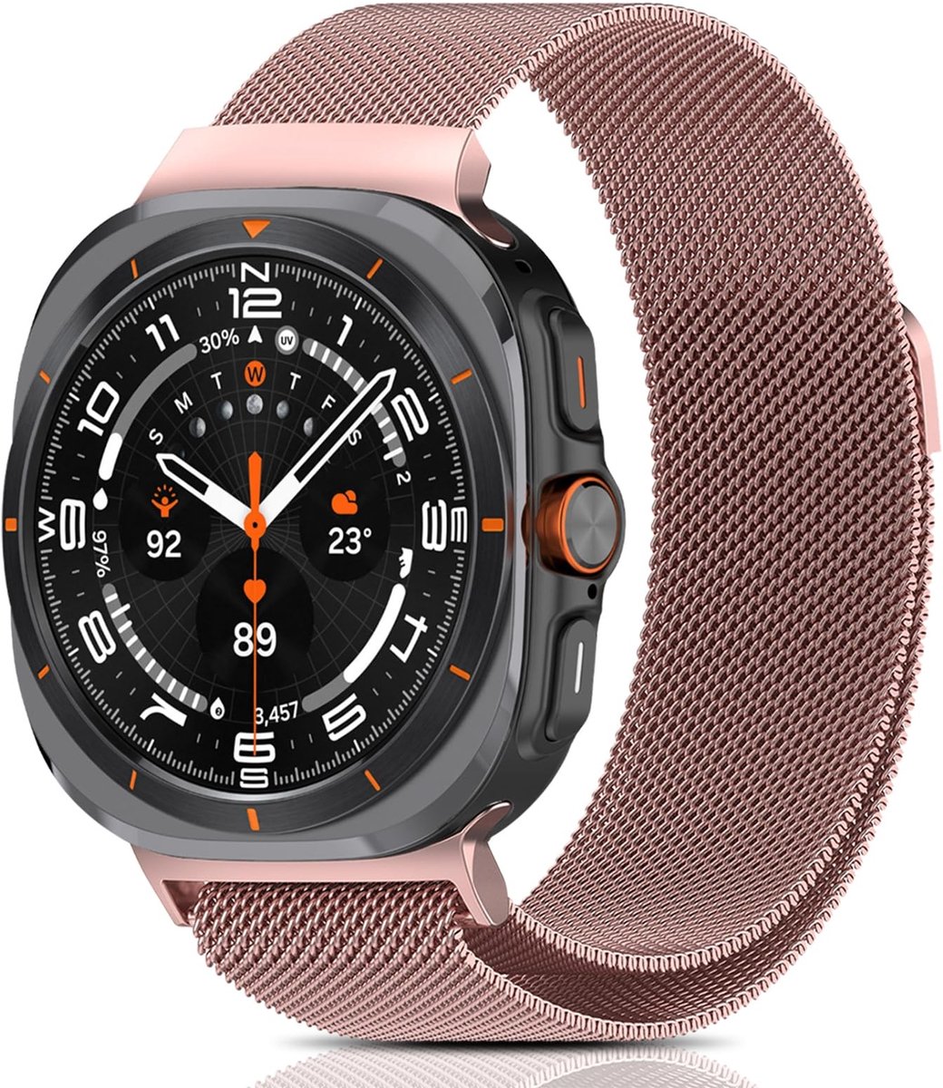 SolidKeus - Verstelbare RVS Armband voor Smartwatch 47mm