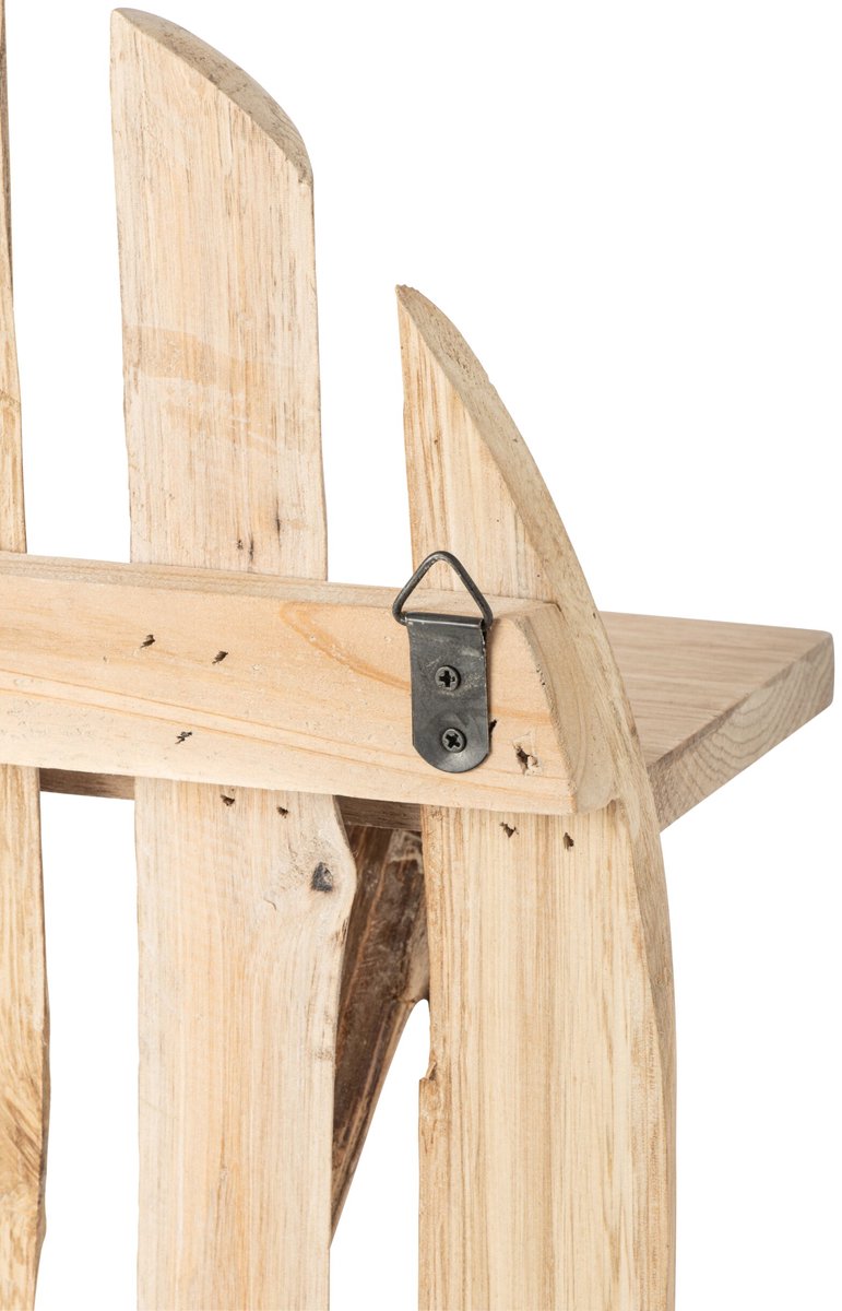 J-Line Wandrek Chamonix met hart - dennenhout - naturel
