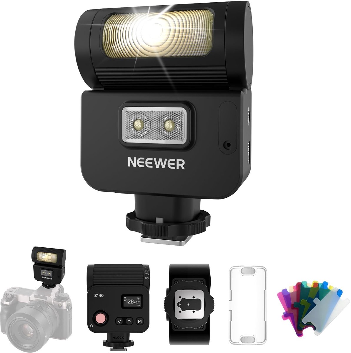 SolidKeus - Mini Camera Flitslicht met Hoge Prestaties