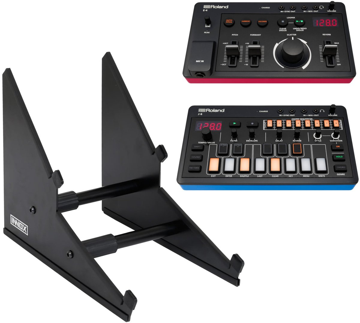 Synthstand voor 2 apparaten - Innox SynthStand 01 - Multikleur