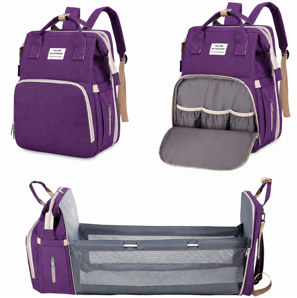 SolidKeus - Multifunctionele Baby Diaper Bag met Verschoonmat
