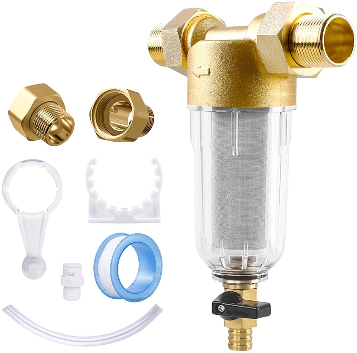 SolidKeus - Herbruikbaar Waterfilter met 3/4 Inch Adapter