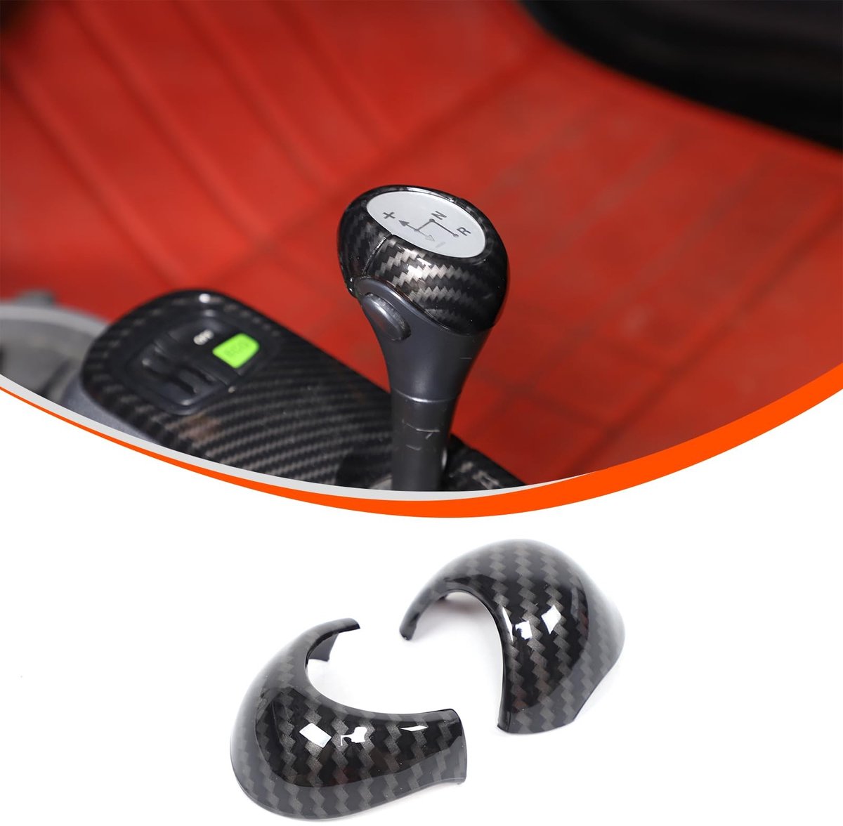 SolidKeus - Auto Gear Knop Trim Cover voor B@enz Smart 2009-2014