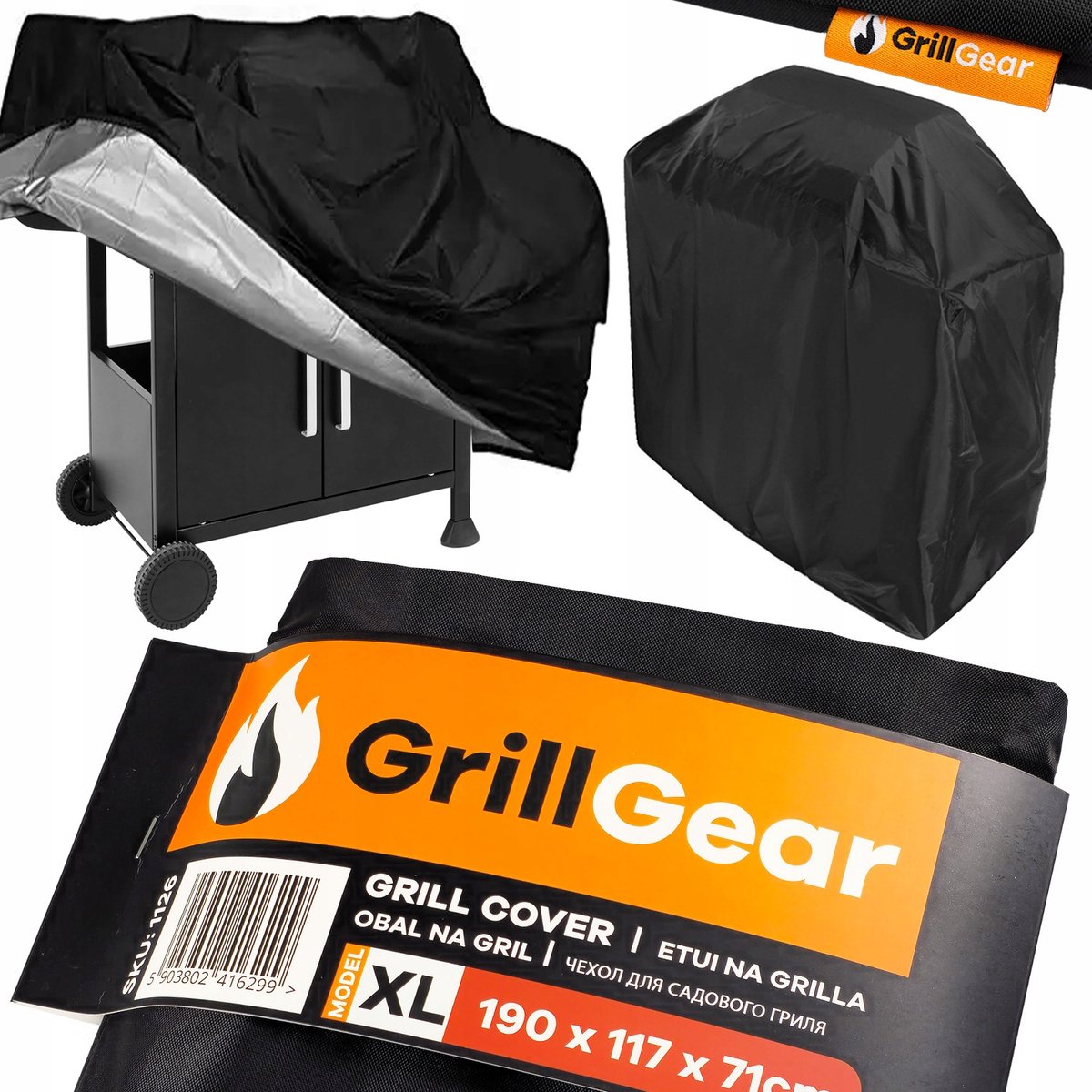 Grillhoes XXL Waterdicht voor Activa Florida 3 Inox 19786GX
