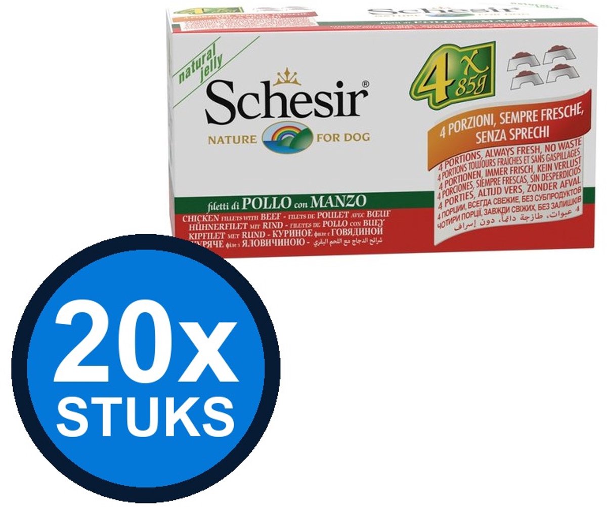 Schesir Schesir hond blik gelei kip&rund 150gr