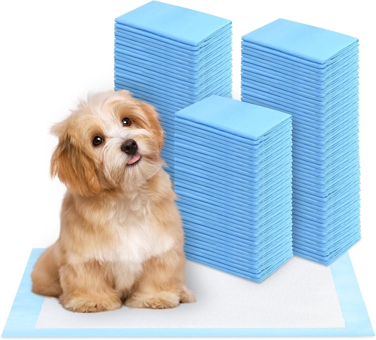 Dikke Puppy Training Mat, 100 Stuks, 13 x 45 cm, 5 Laags, Lekvrij en Super Absorberend voor Thuis, Kooi en Vervoer