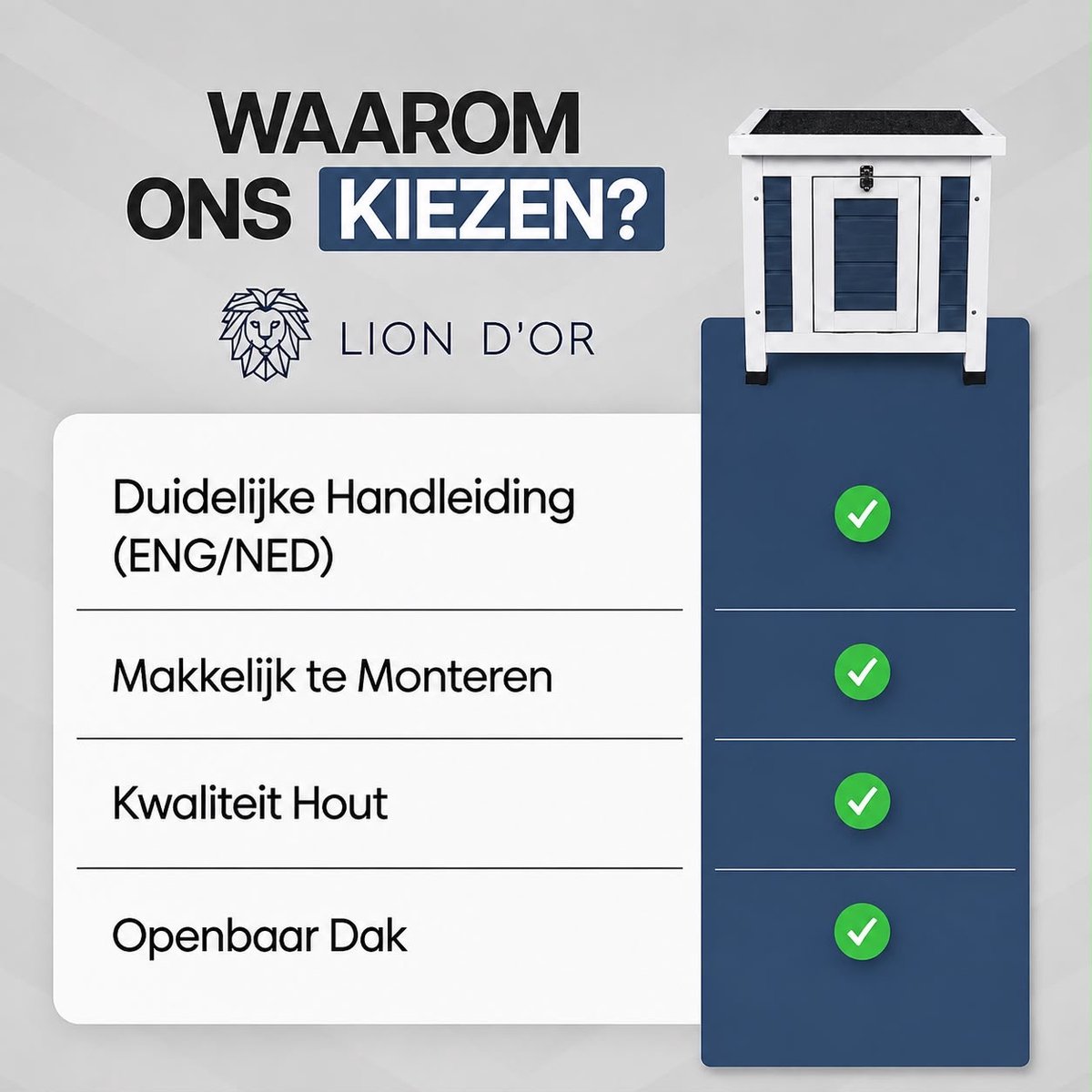 Lion Lion D'or Kattenhuis - afbeelding 3