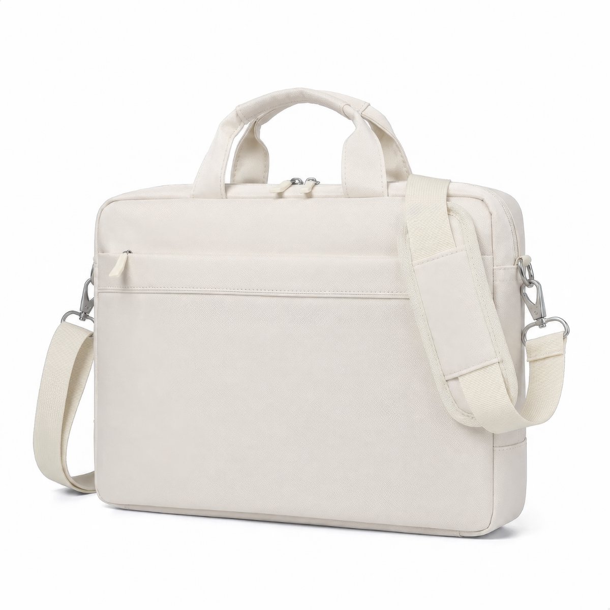 RENALUX Laptoptas Dames 15.6" en 16.0" Inch - Laptop Tas Dames Schoudertas - Beige - 15.6" en 16.0" Inch