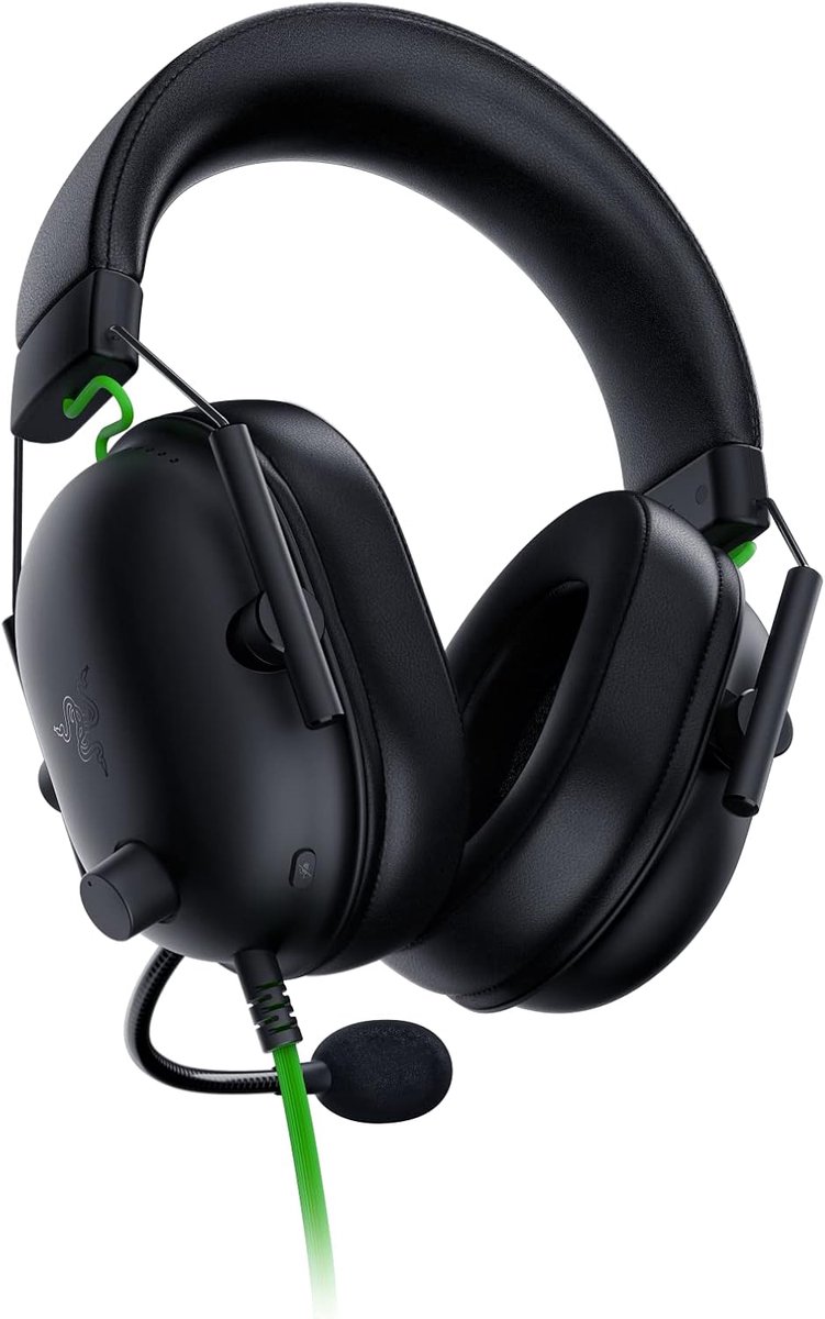 Gaming headset bedraad met noise cancelling + 7.1 surround sound + microfoon + 50mm drivers voor PC PS5 Xbox Switch