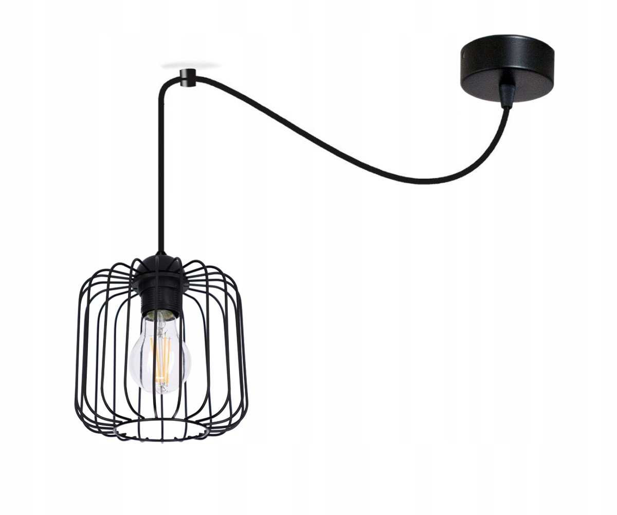 Merloze Loft Hanglamp Ring Zwart - Industriële Plafondlamp