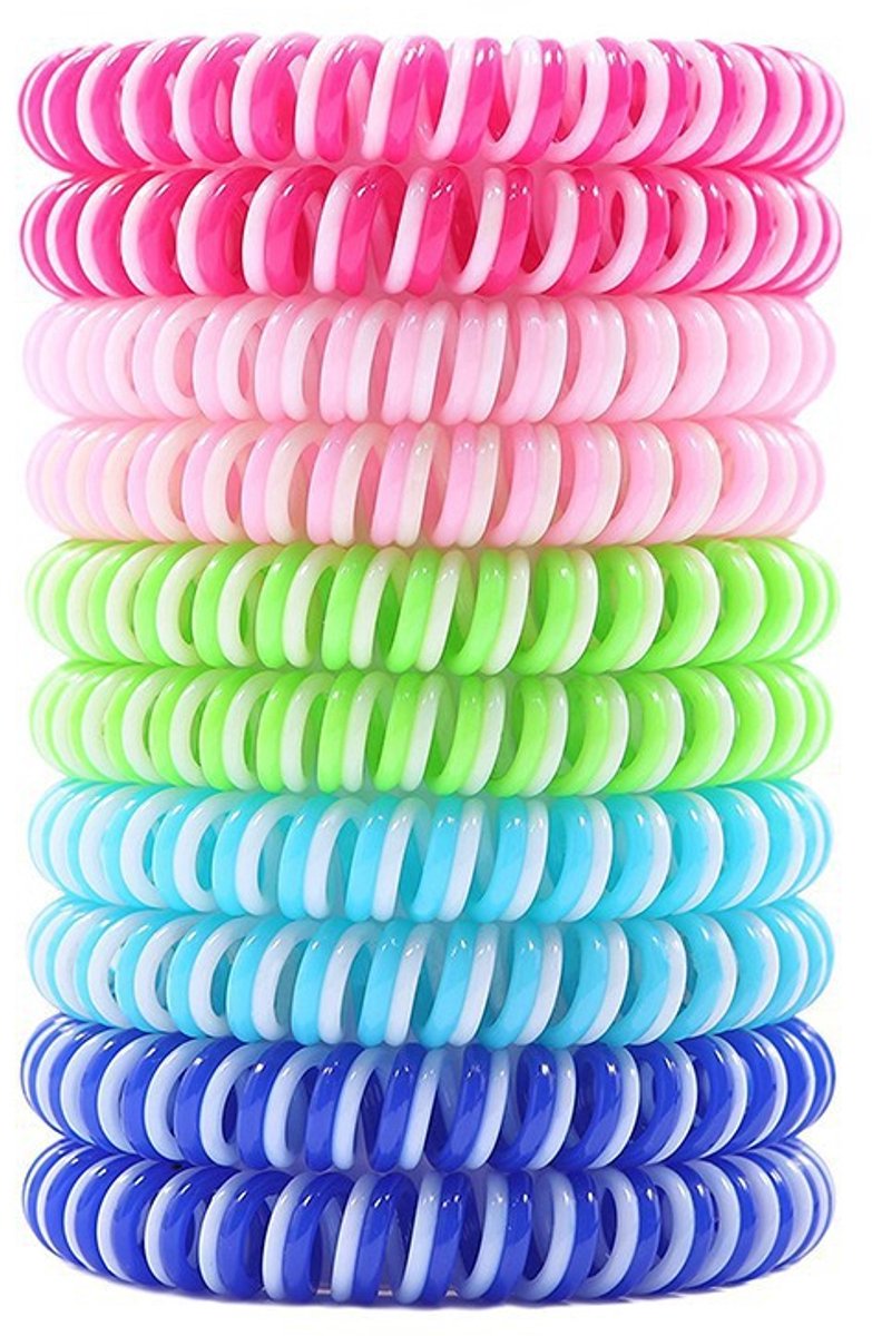 Muggenwerende armbanden (10 stuks, geschikt voor volwassenen en kinderen) - van nature waterdicht, ideaal voor kamperen, wandelen en andere buitenactiviteiten.