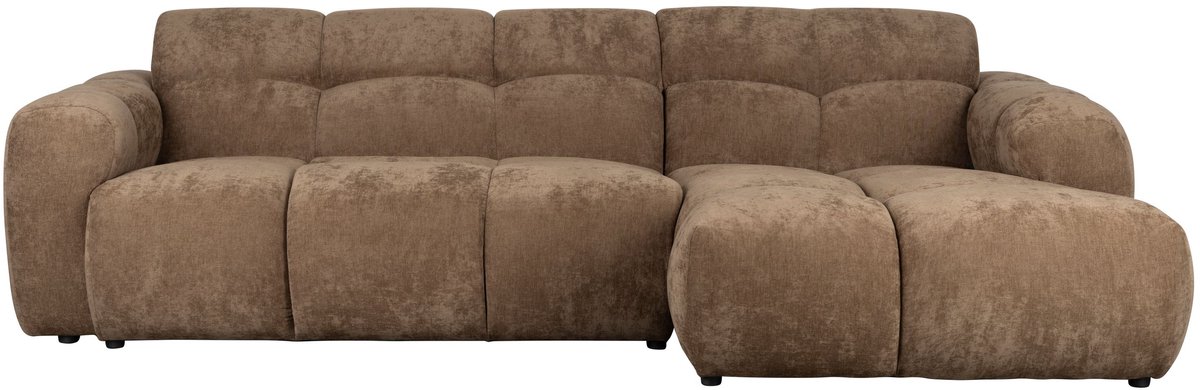 Housecraft Living Vento 3,5-Zitsbank Rechts Bruin