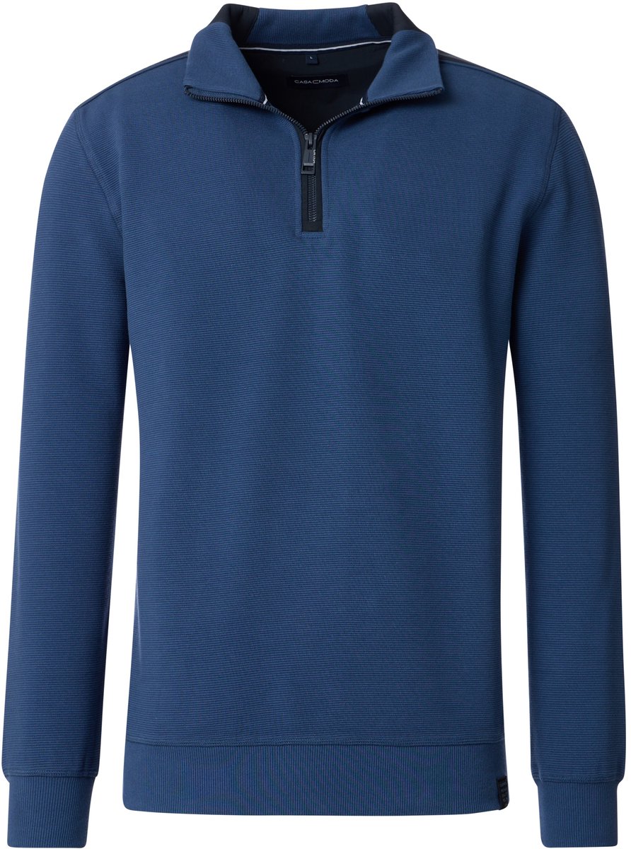 CASA MODA comfort fit sweat schipperstrui - blauw