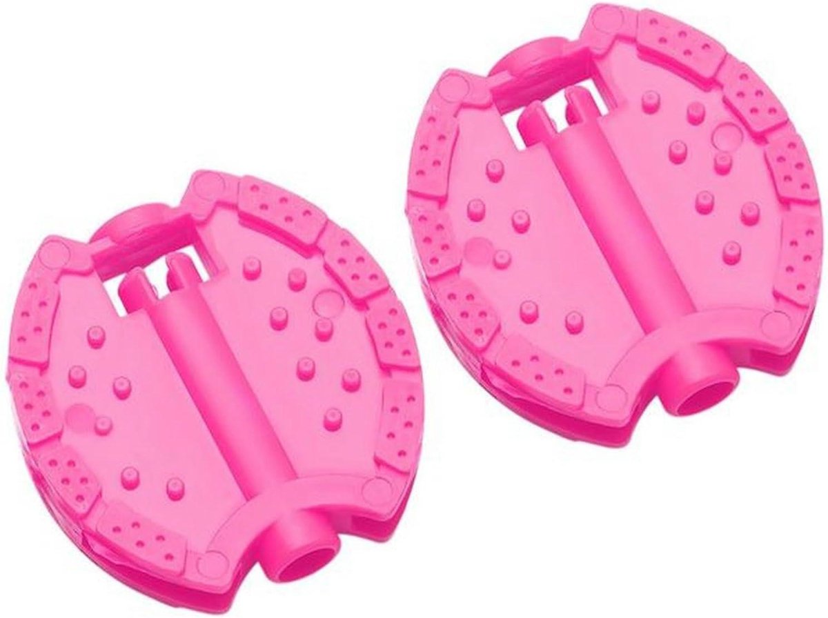 Fiets Pedaal - Kinderpedalen - Veilig Fietsen - Antislip Grip - 6.7 cm x 6.6 cm - Roze