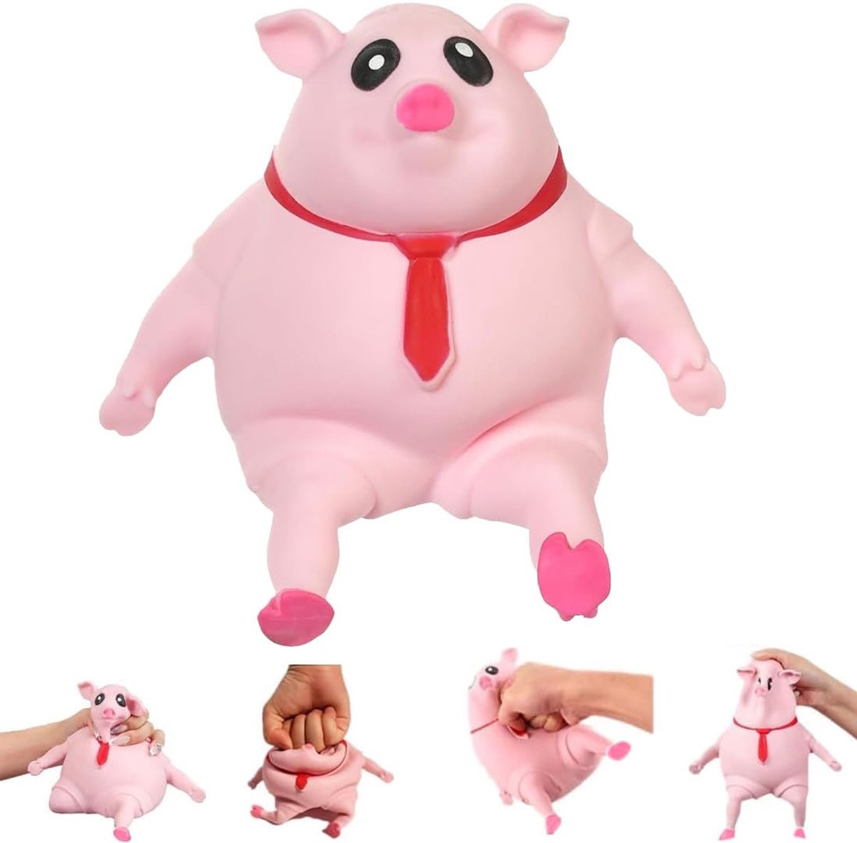 Dobbelsteen - Schattig Roze Varken Knijpspeelgoed Voor Kinderen en Volwassenen
