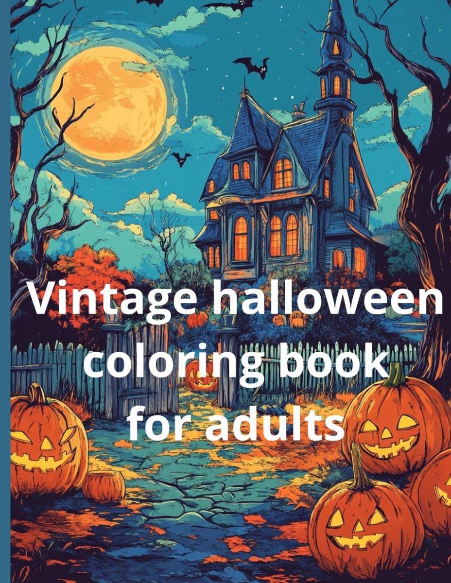 Halloween: coloring book for adults 200 pages