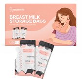Mammie Moedermelk Bewaarzakjes - 200 Stuks 300ML - met Schenktuit - Extra Groot - BPA vrij - Borstvoeding Bewaarzakje