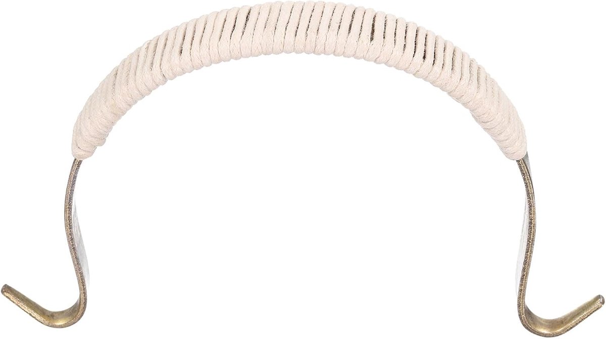 Metalen Theepotten Handvat Katoen Touw Omwikkeld Handvat U-Vorm Handvat Vervanging voor Span 45-5 Inch Keramische Theepot Waterkoker Accessoires Leveringen Brons
