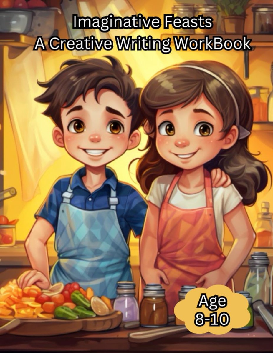 Feast of Imagination:Creative Writing WorkBook for Kids: Interactive Writing Prompts for Kids 8-10 to Stir Imagination and Unleash Creative Stories