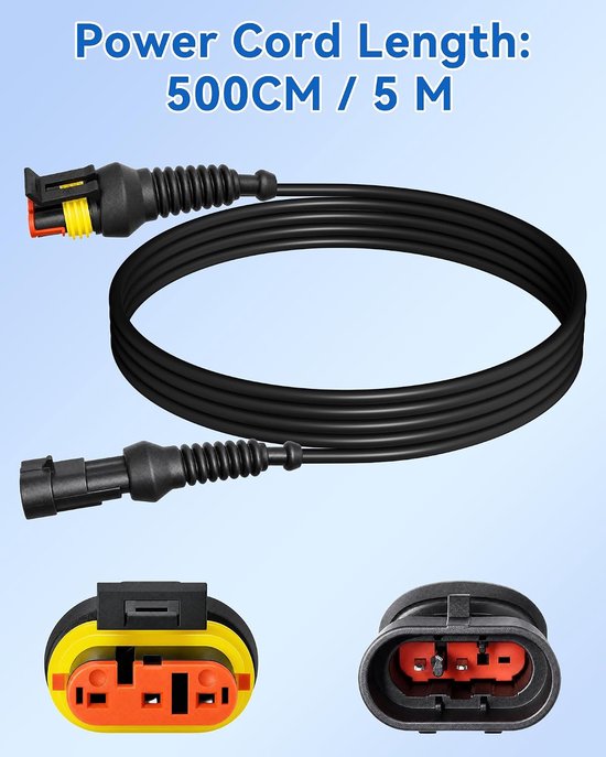 5 m stroomkabel compatibel met Sileno City, oplaadkabel voor Husqvarna Automower 320 330x 2013-2015, 105 305 310 315X 405X 415X 420 430X 2015+, voor Gardena 2016+ robotmaaier — afbeelding 4