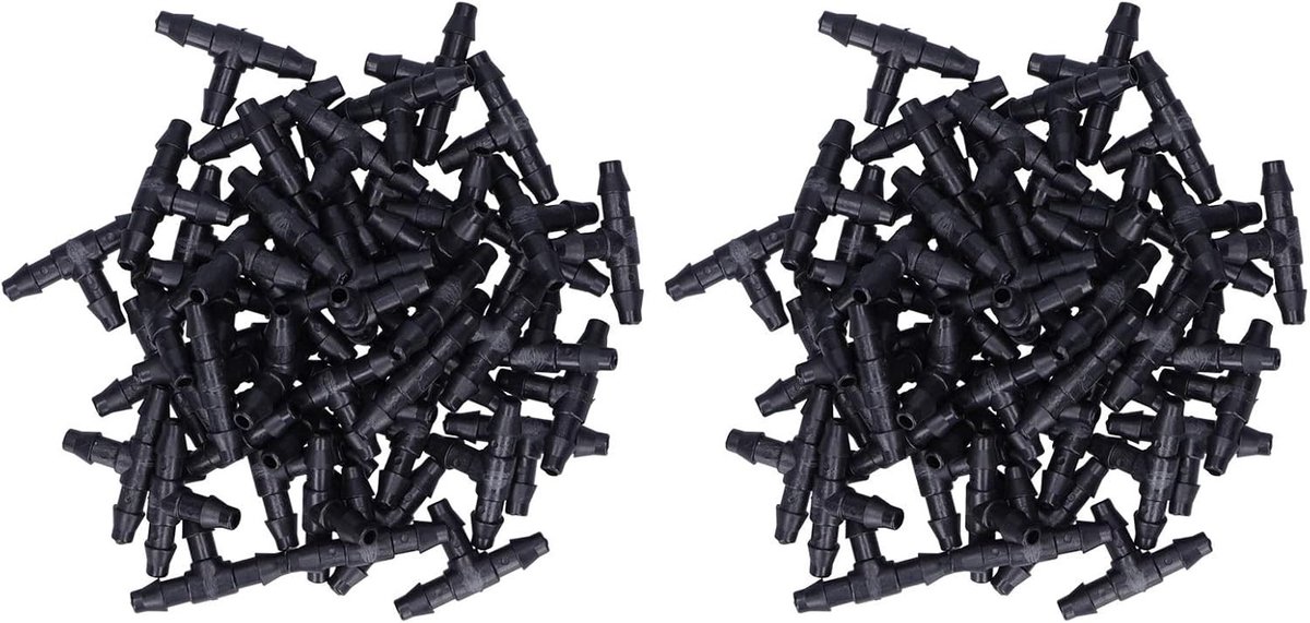 T-stuk Drip Irrigation Connector voor 4/7 mm Slang, Eenvoudige Installatie voor Tuin, Boerderij en Kassen, Ideaal voor Micro-sproeisystemen en Landbouwtoepassingen