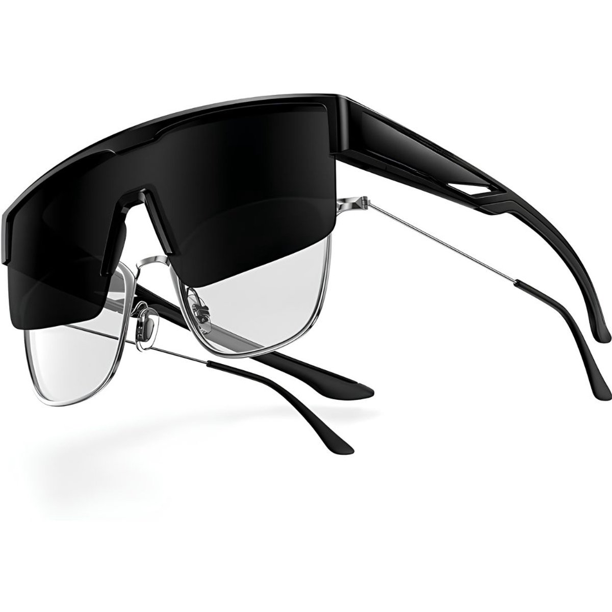 JCP® Overzetzonnebril Dames - Overzet Zonnebril Dames -Polarized - Zwart - 15cm x 15cm x 3cm