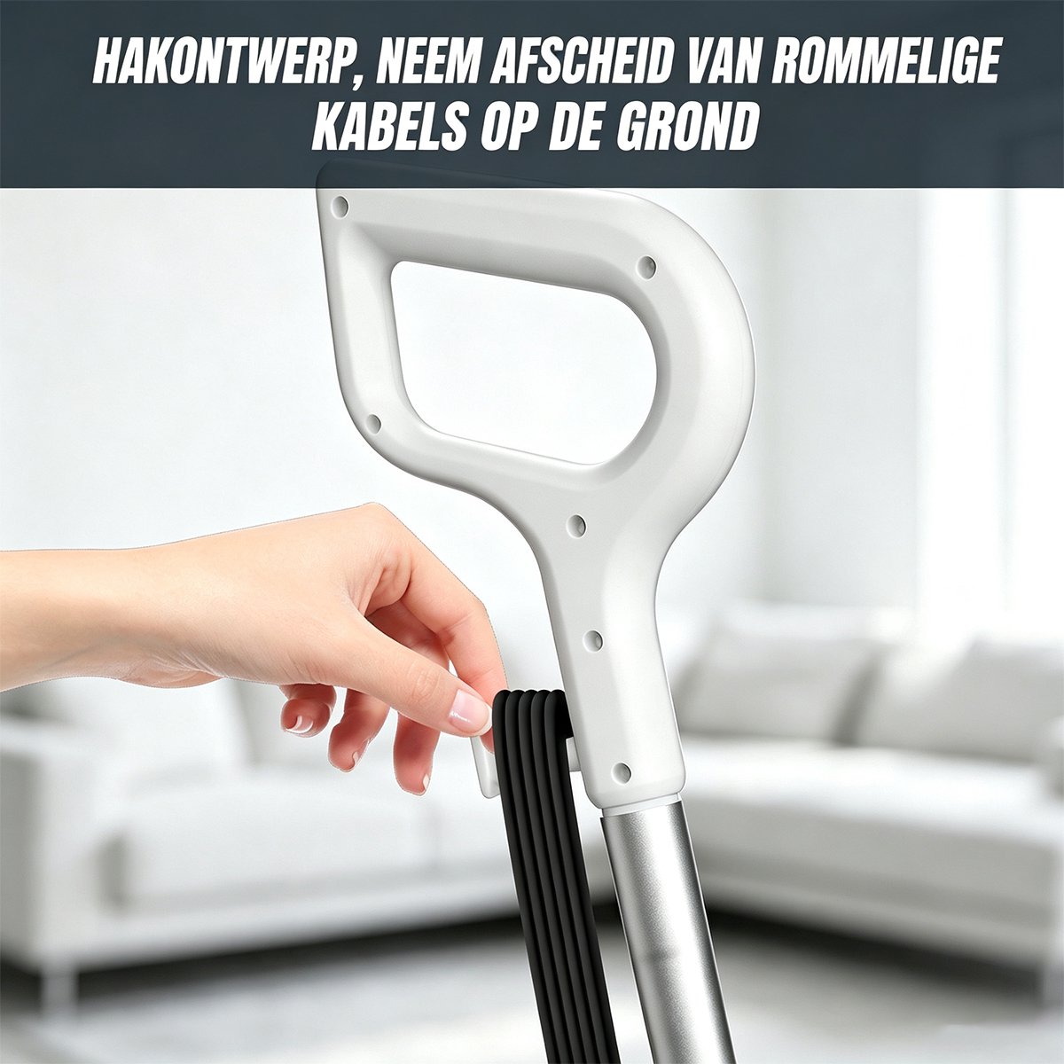 Elektrische Vloer Hete Stoom Mop 1500W, Tegel & Harde Houten Vloerreiniger, Multipurpose Handheld Stoomreiniger met 2 Wasbare Microvezel Pads thumbnail 4