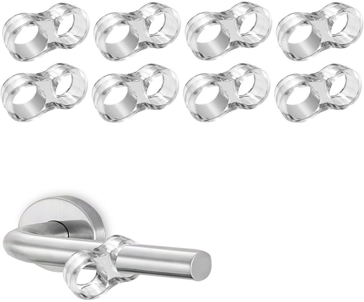 SolidKeus - Doorzichtige Deurstopper, 8 Stuks