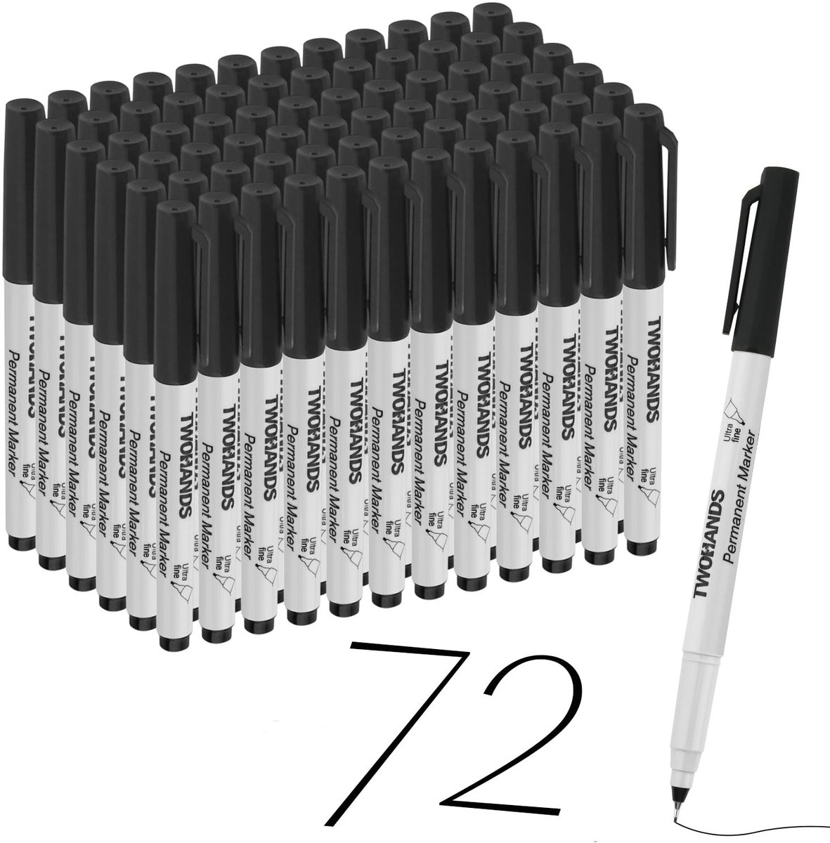 SolidKeus - Set van 72 Permanente Markers met Ultra Fijne Punt